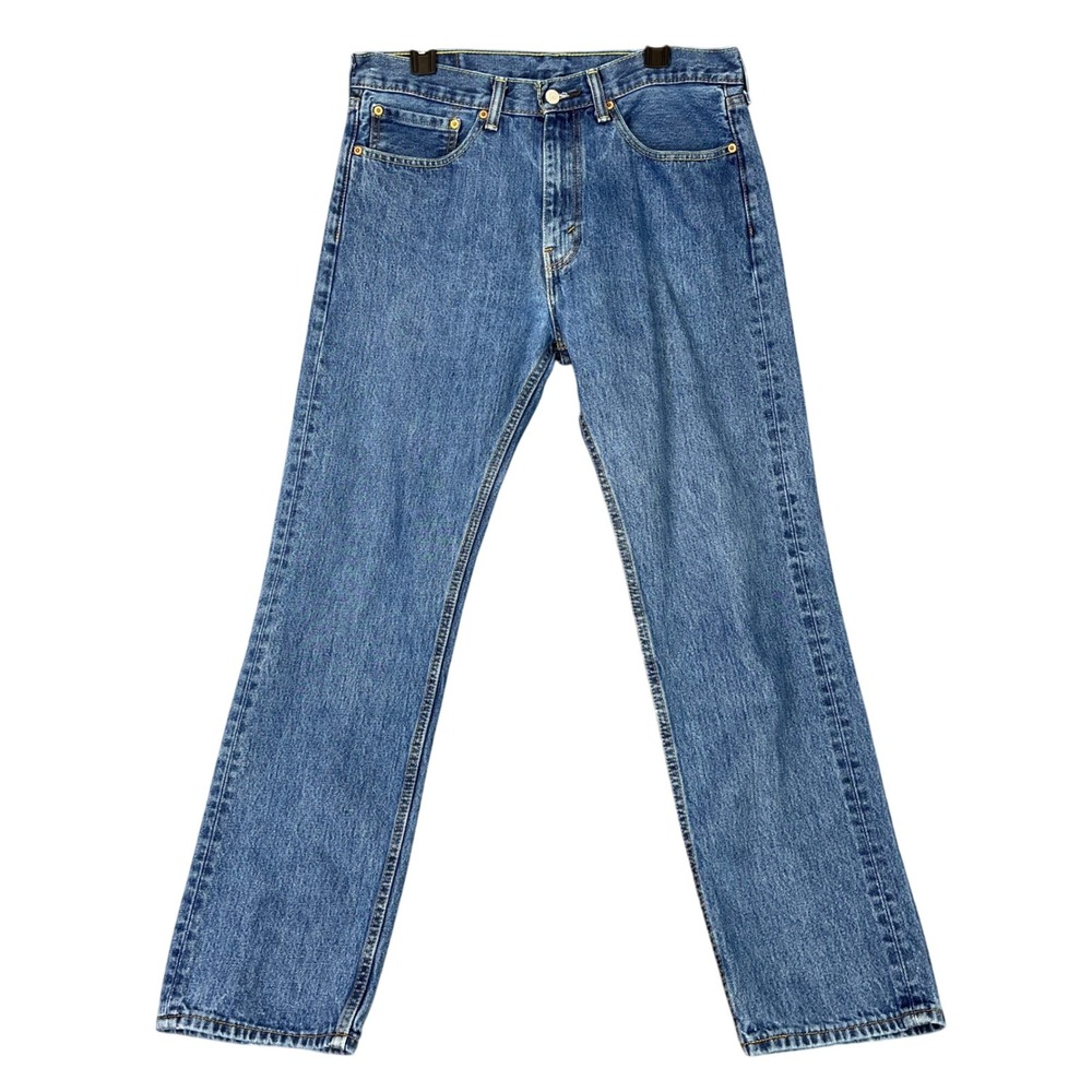 Levis 505 Regular Fit Jeans Mens 34x32 Medium Wash Vintage Y2K‎ Streetwear
